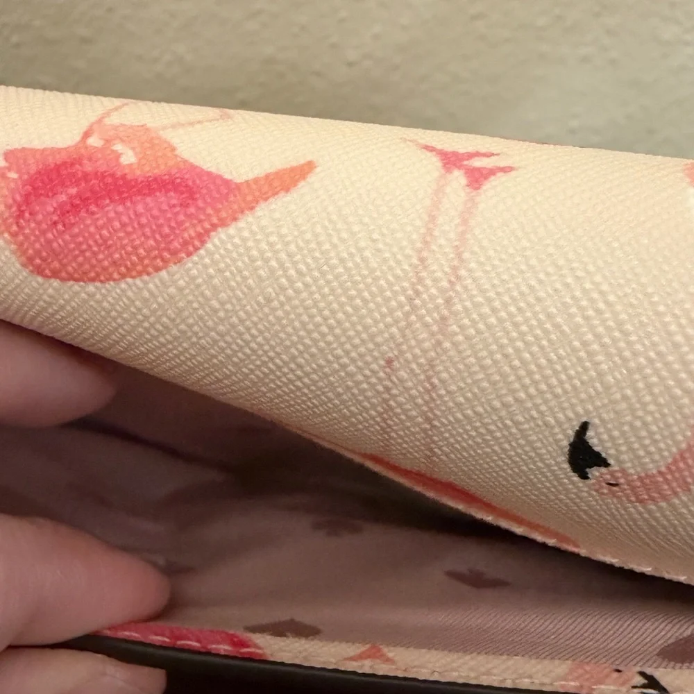 kate spade Pink and Hot Pink Flamingo Print Crossbody Bag - Picture 3 of 15